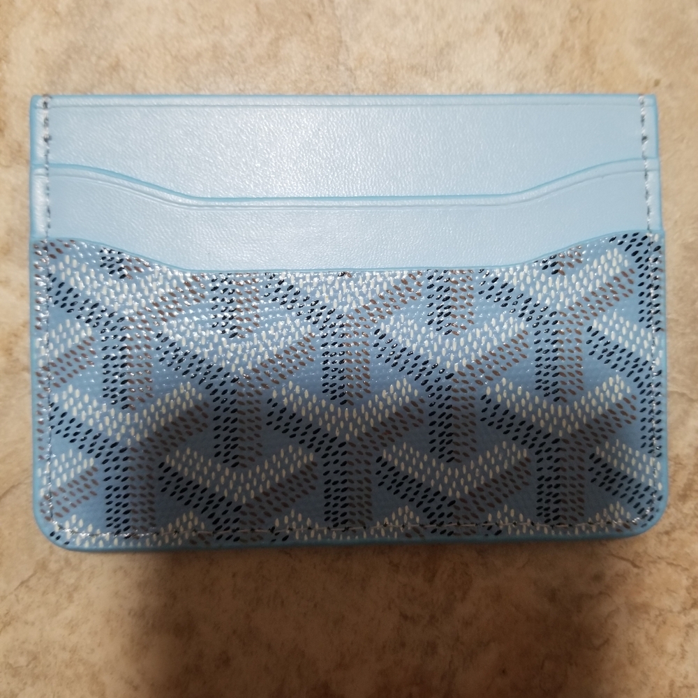 Goyard Light Blue and Gray Card Holder